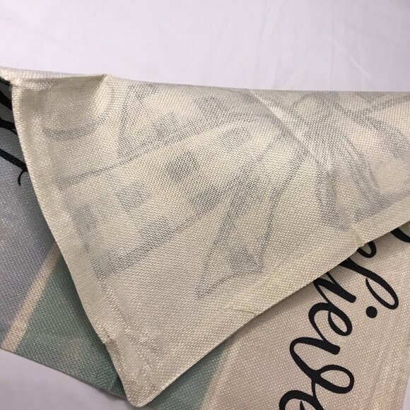 NWOT Pillow Cover "Believe, Noel, Christmas" Burlap look fits 16"x16" pillow - Picture 6 of 7